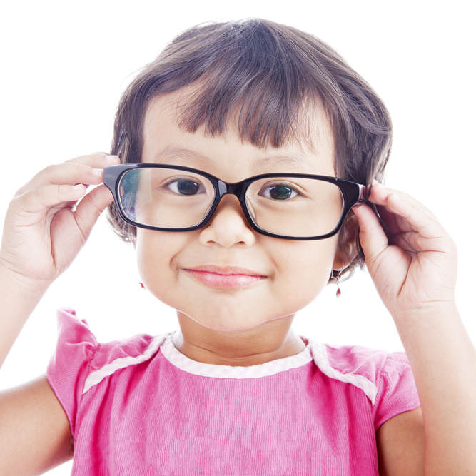 Asian Girl Glasses Square New Optix Optometry